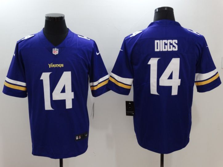Men Minnesota Vikings 14 Diggs Purple Nike Vapor Untouchable Limited NFL Jersey